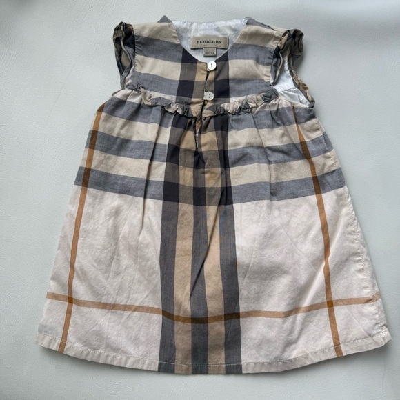 Burberry Other - Baby kid dress sleeveless 6/9 months Burberry beige